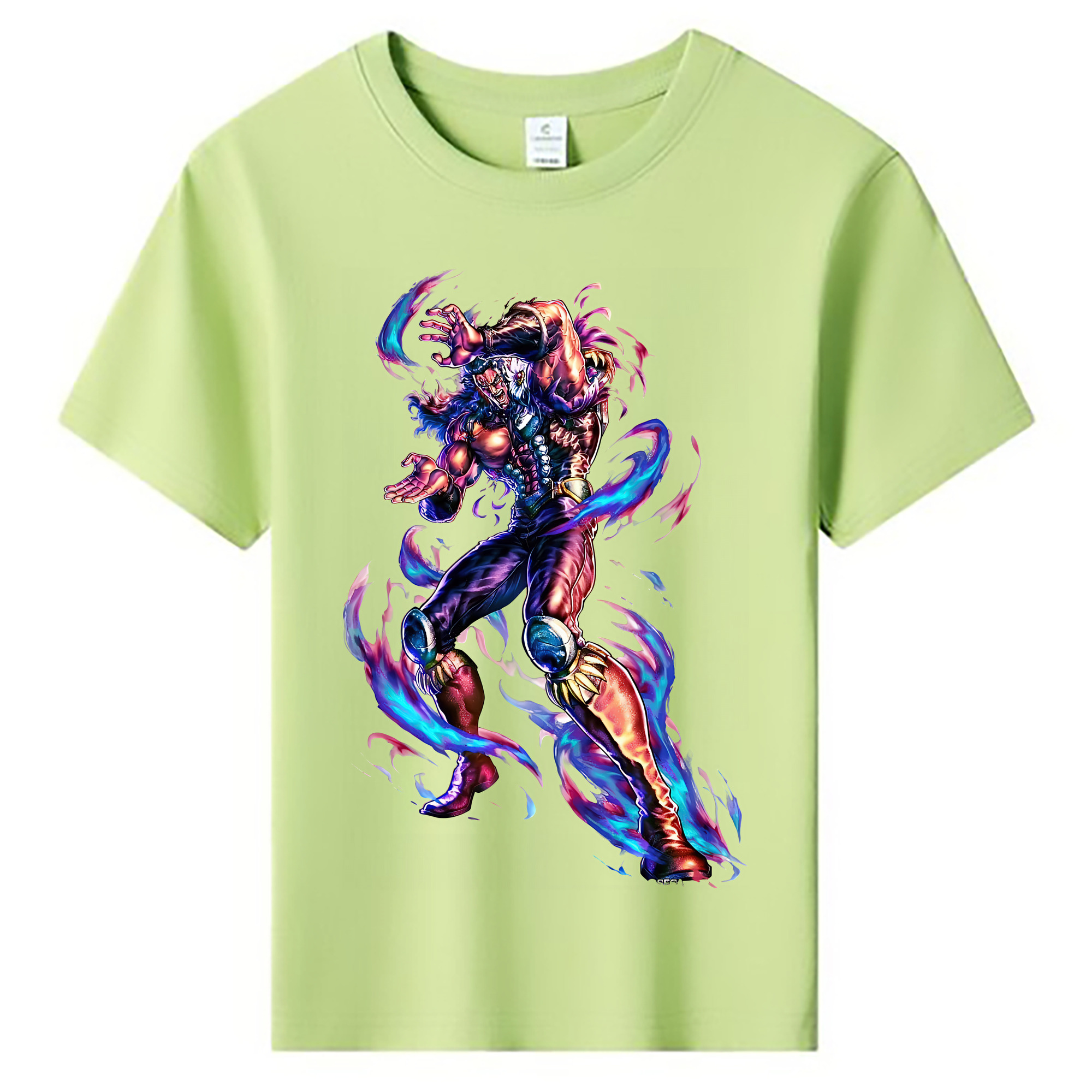 （画像用） 北斗の拳 Fist of the North Star 綿100％キッズTシャツ（フロントプリント）
